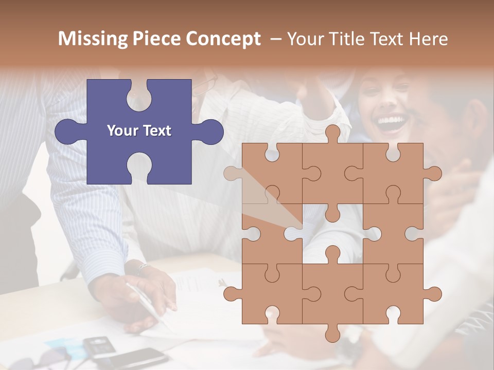 Caucasian White Isolated PowerPoint Template