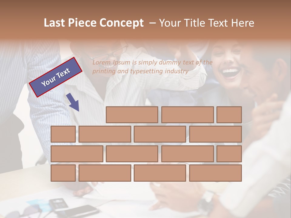 Caucasian White Isolated PowerPoint Template