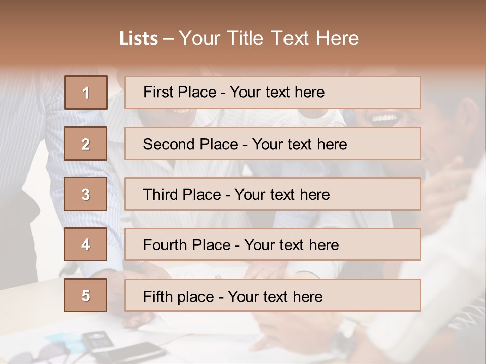 Caucasian White Isolated PowerPoint Template