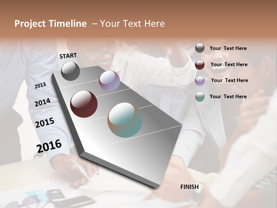 Caucasian White Isolated PowerPoint Template