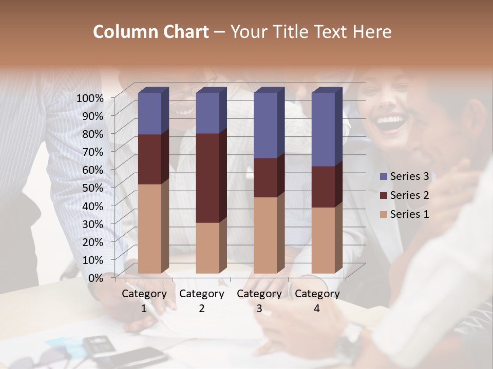 Caucasian White Isolated PowerPoint Template