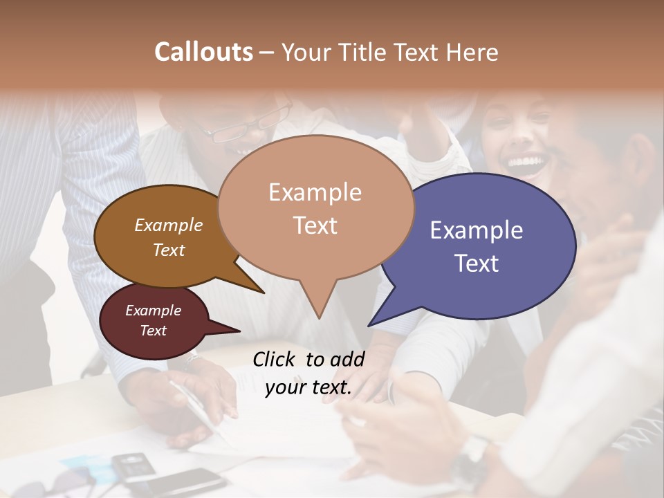 Caucasian White Isolated PowerPoint Template