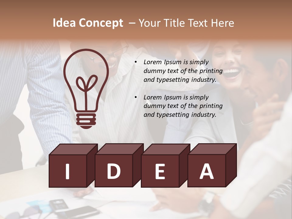 Caucasian White Isolated PowerPoint Template