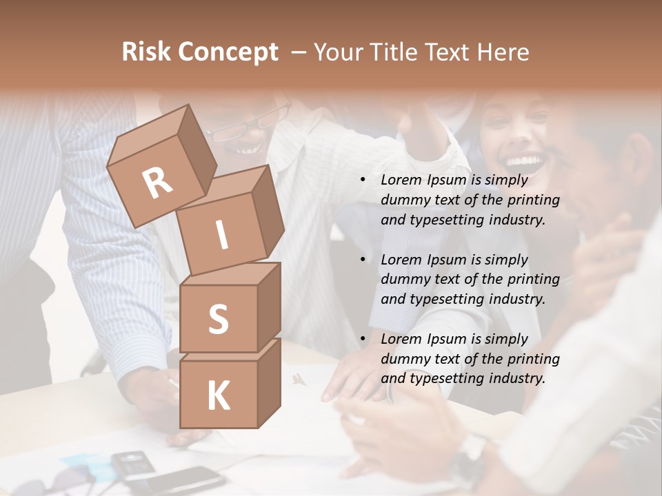 Caucasian White Isolated PowerPoint Template