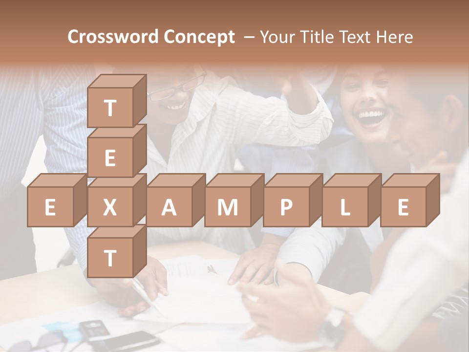 Caucasian White Isolated PowerPoint Template