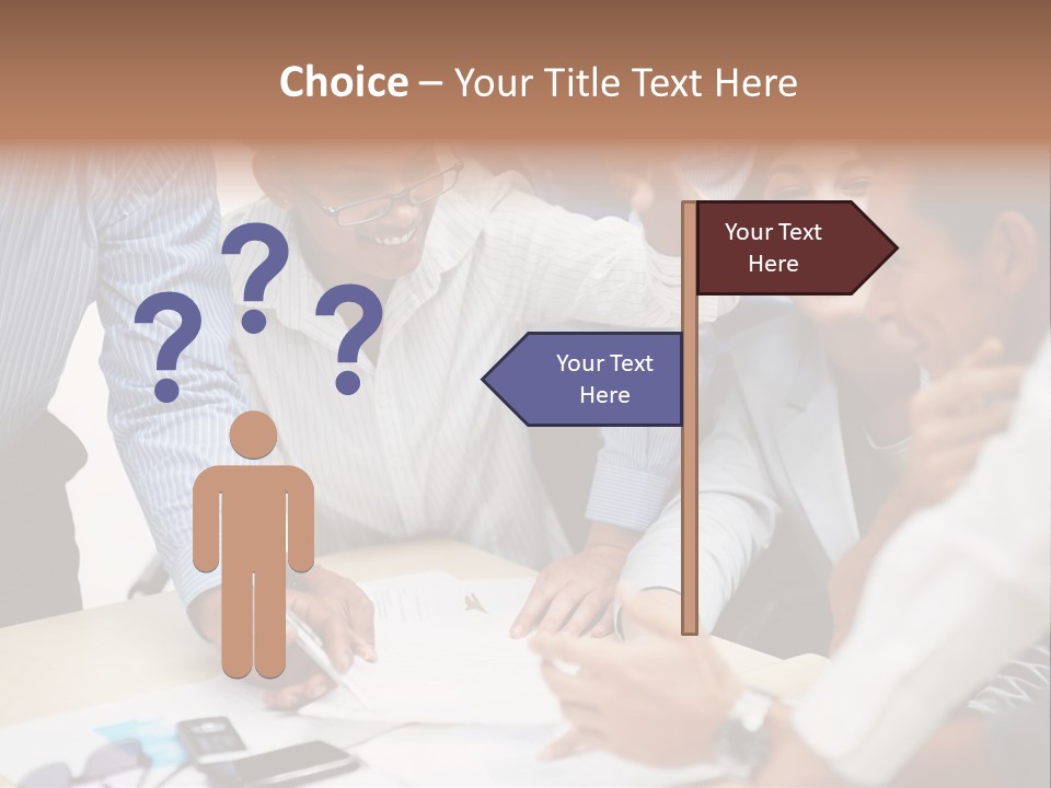 Caucasian White Isolated PowerPoint Template