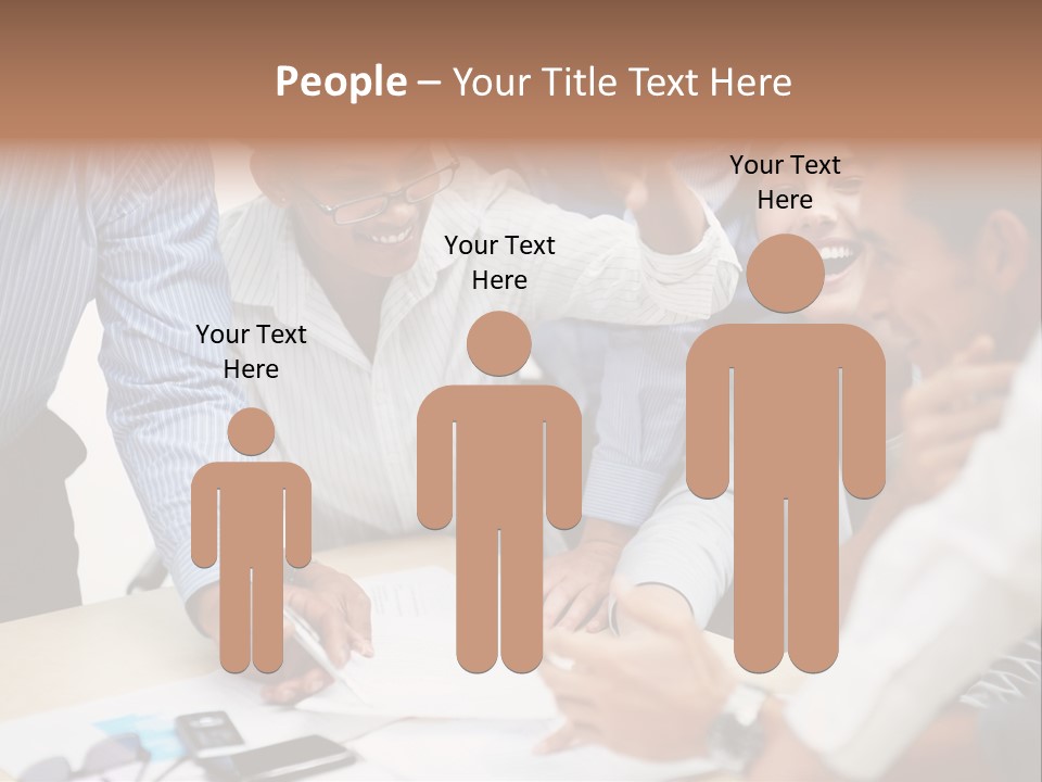 Caucasian White Isolated PowerPoint Template