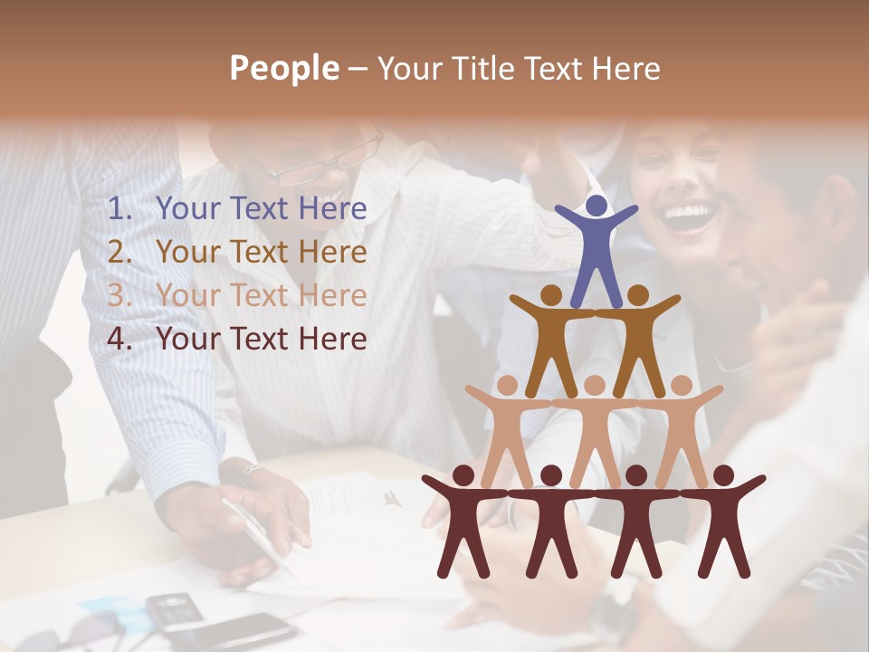 Caucasian White Isolated PowerPoint Template