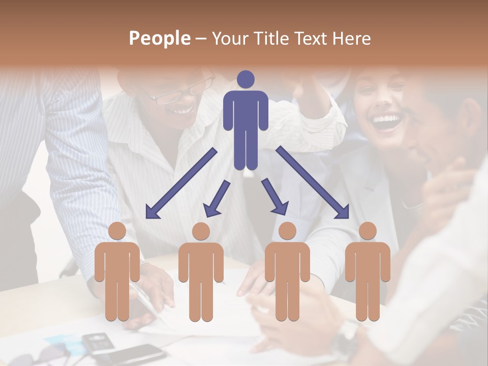 Caucasian White Isolated PowerPoint Template