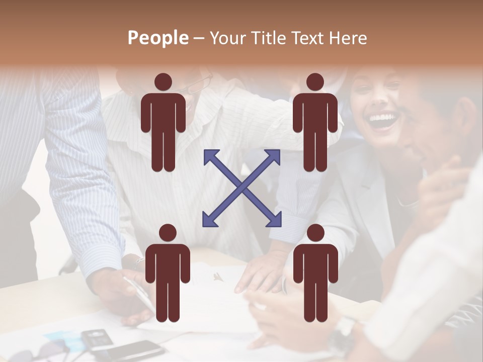 Caucasian White Isolated PowerPoint Template