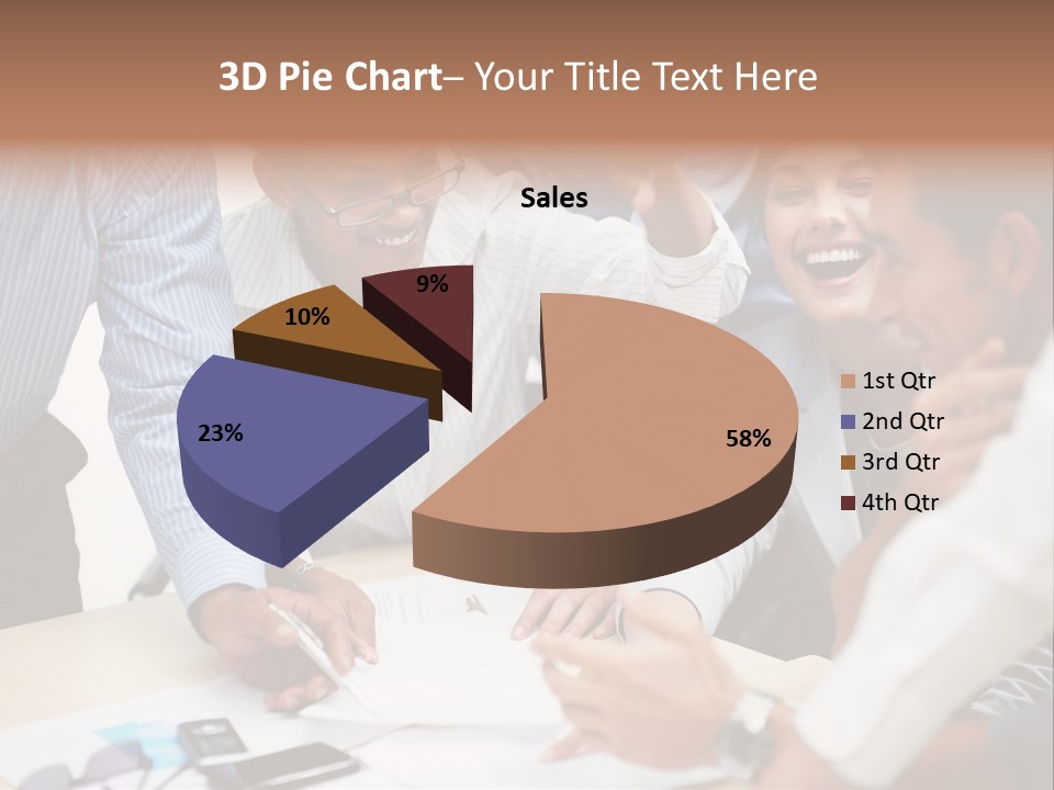 Caucasian White Isolated PowerPoint Template