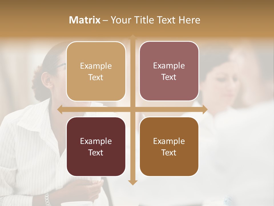 Two Fall Mother PowerPoint Template