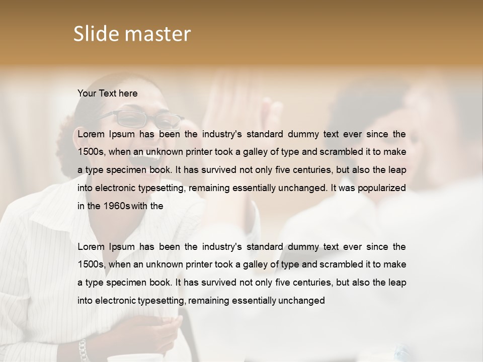 Two Fall Mother PowerPoint Template