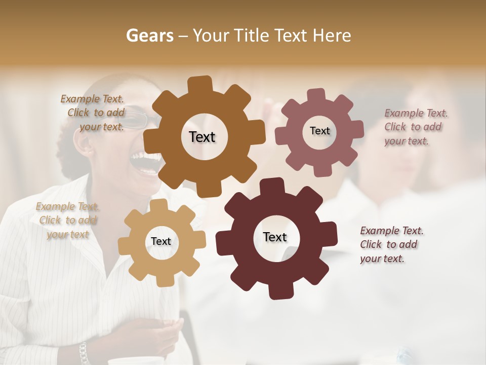 Two Fall Mother PowerPoint Template