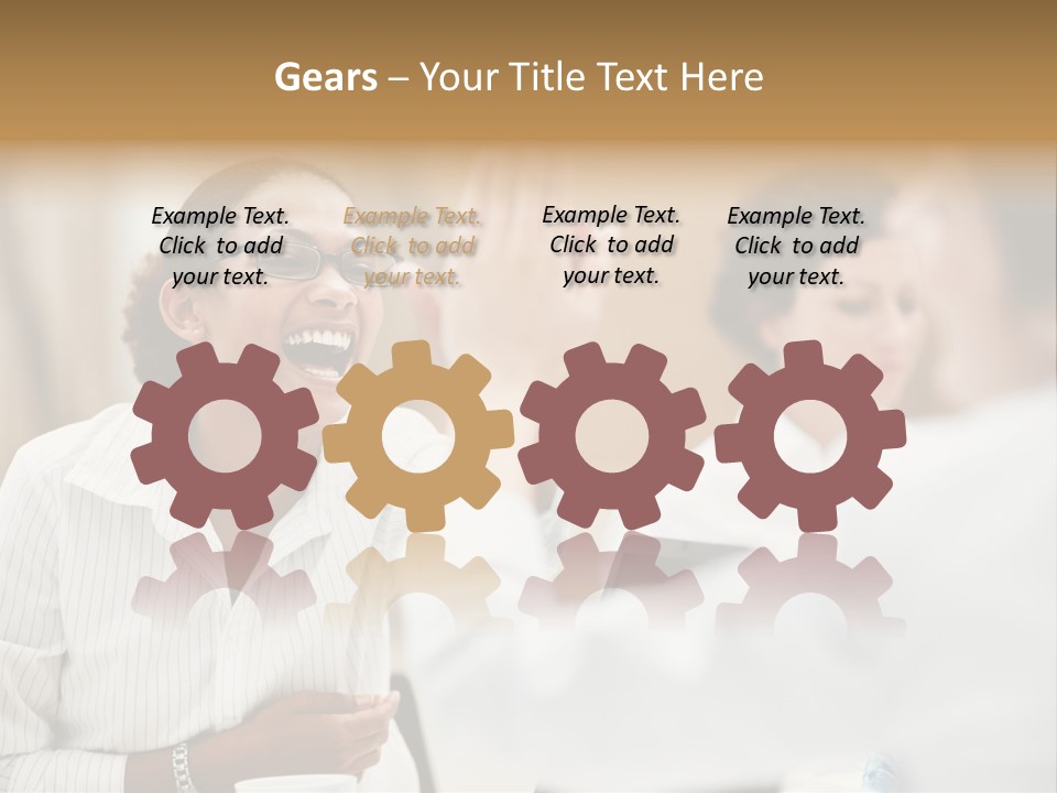 Two Fall Mother PowerPoint Template