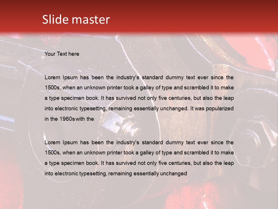 Locomotive Steam Antique PowerPoint Template