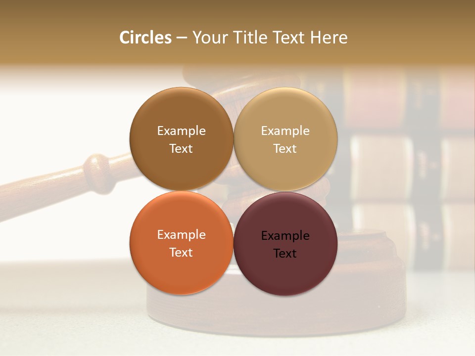 Official Wooden Lawbook PowerPoint Template