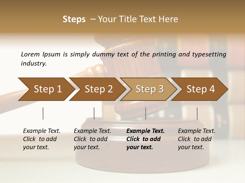 Official Wooden Lawbook PowerPoint Template