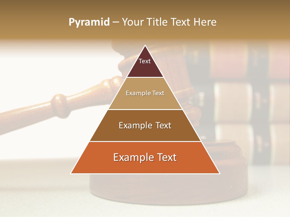 Official Wooden Lawbook PowerPoint Template