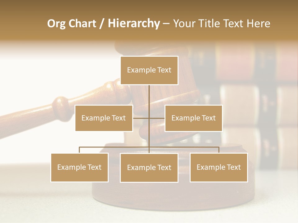 Official Wooden Lawbook PowerPoint Template