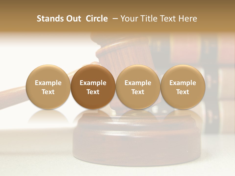 Official Wooden Lawbook PowerPoint Template