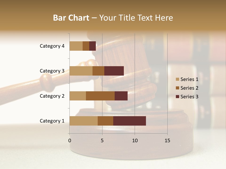 Official Wooden Lawbook PowerPoint Template