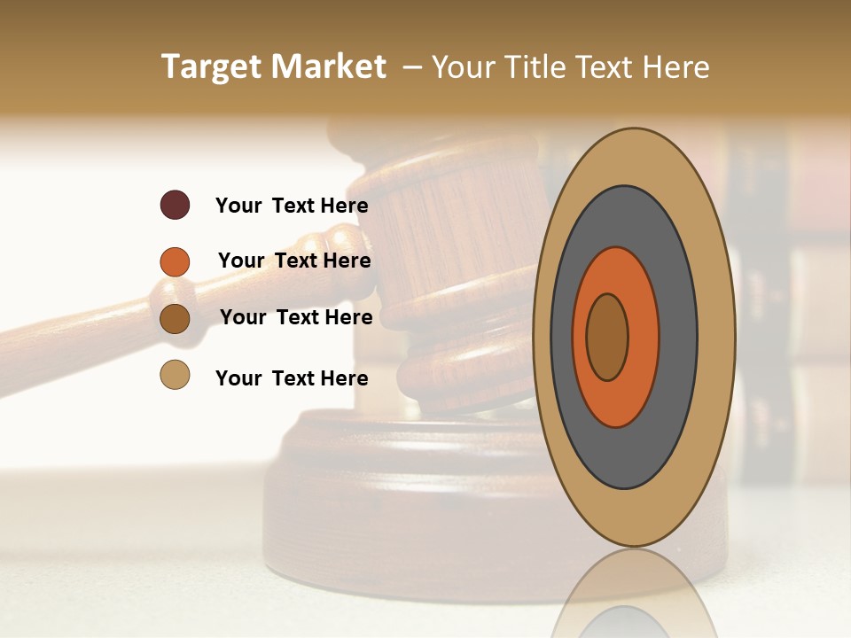 Official Wooden Lawbook PowerPoint Template