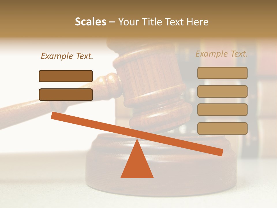 Official Wooden Lawbook PowerPoint Template