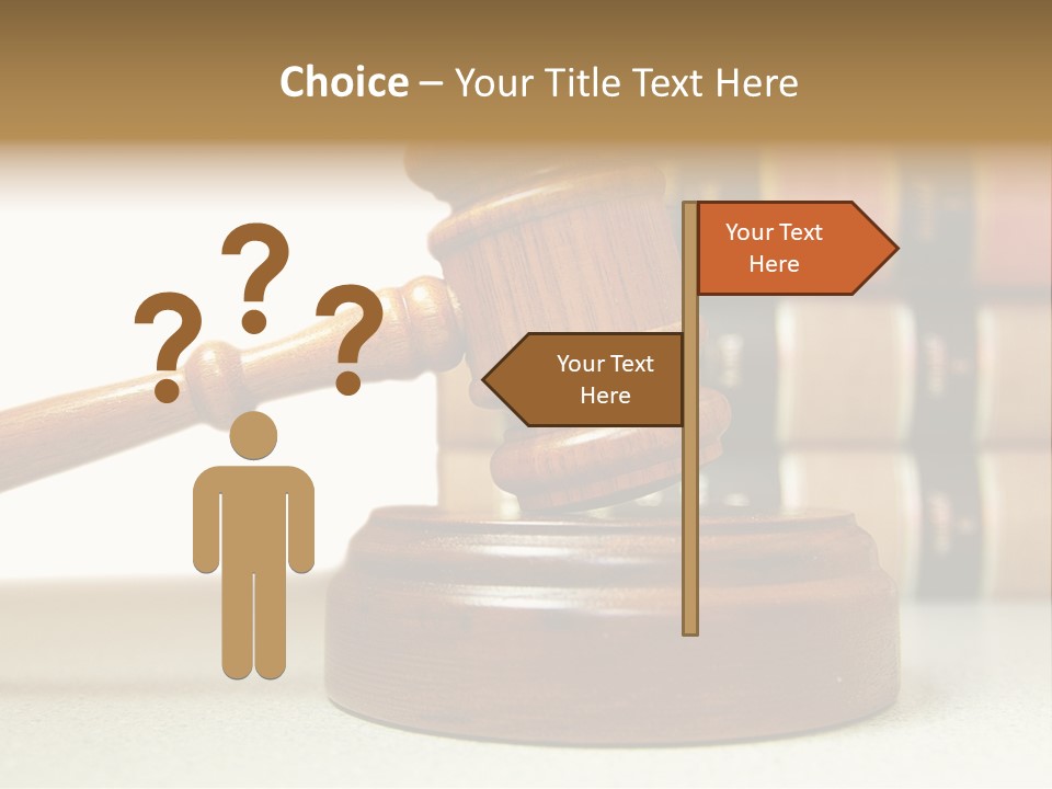 Official Wooden Lawbook PowerPoint Template