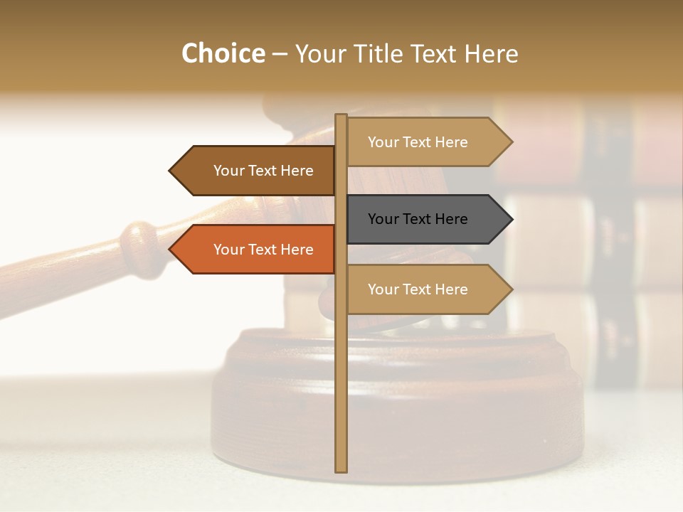 Official Wooden Lawbook PowerPoint Template