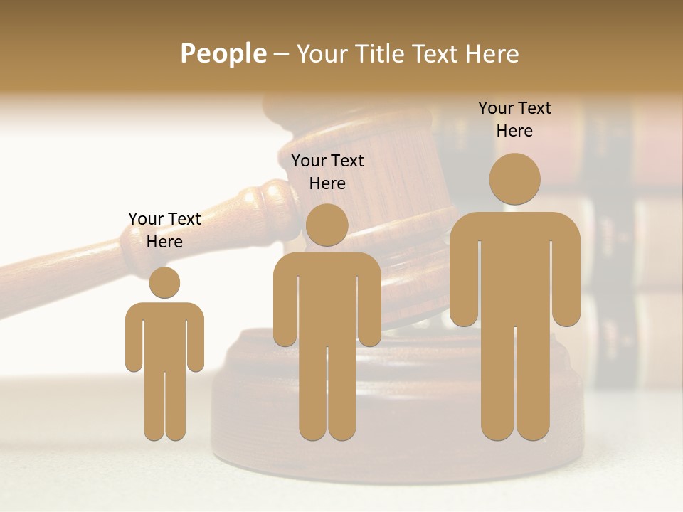 Official Wooden Lawbook PowerPoint Template