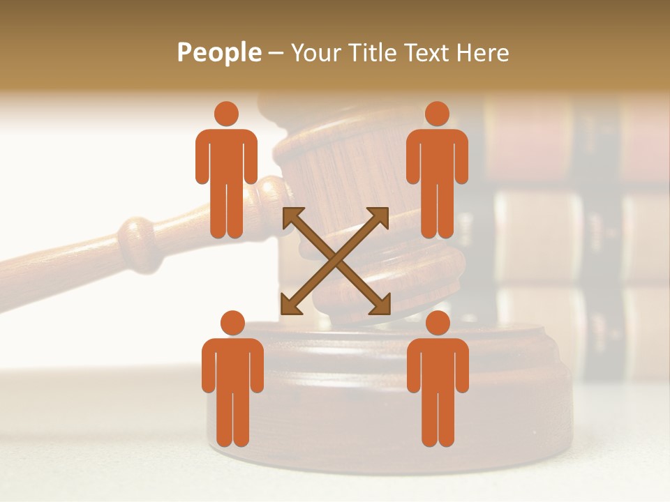 Official Wooden Lawbook PowerPoint Template