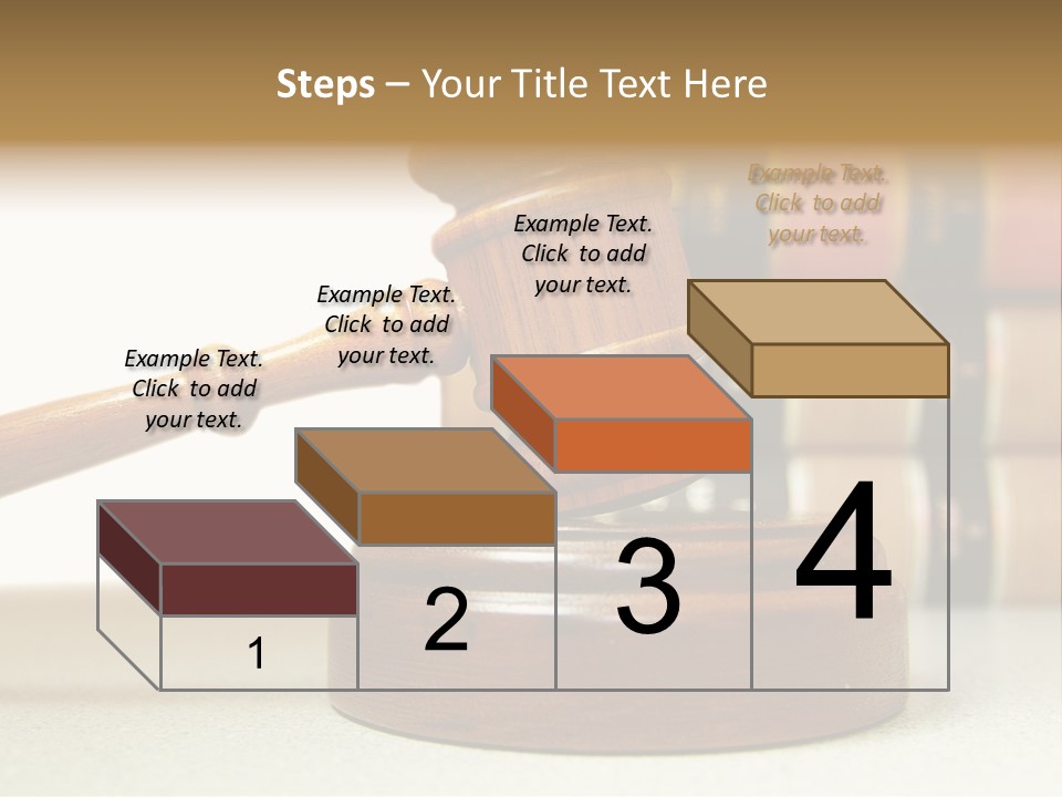 Official Wooden Lawbook PowerPoint Template