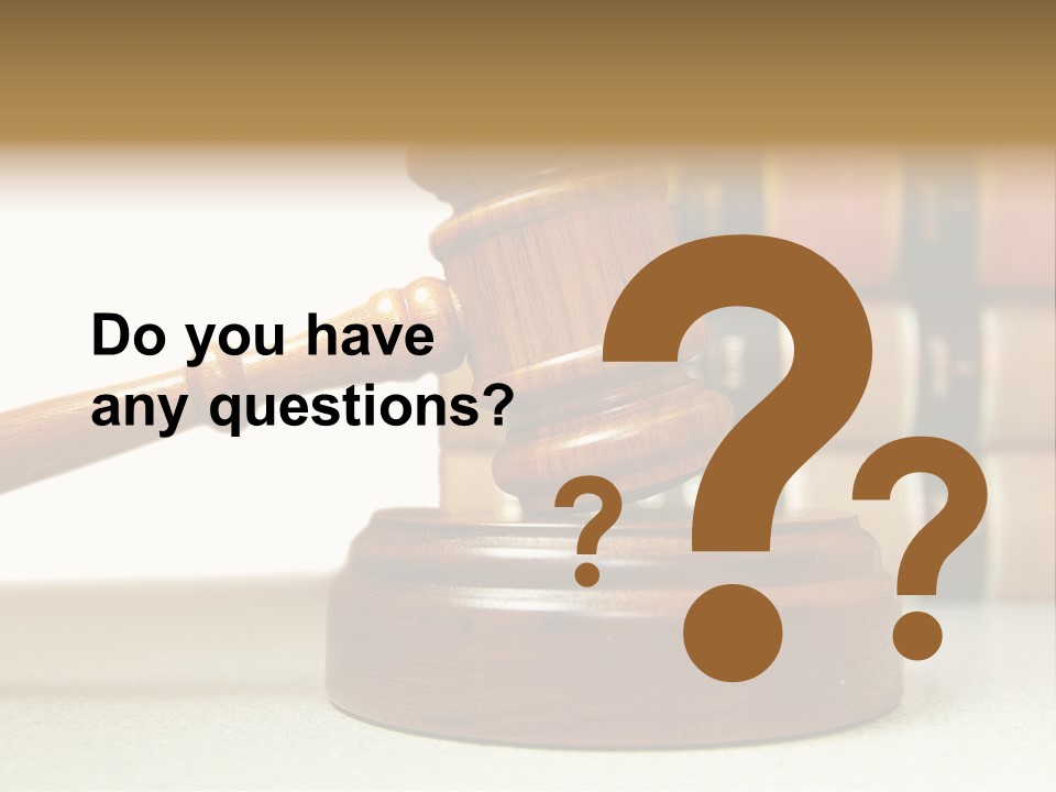 Official Wooden Lawbook PowerPoint Template