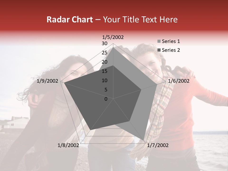 Family Sisterhood Beach PowerPoint Template