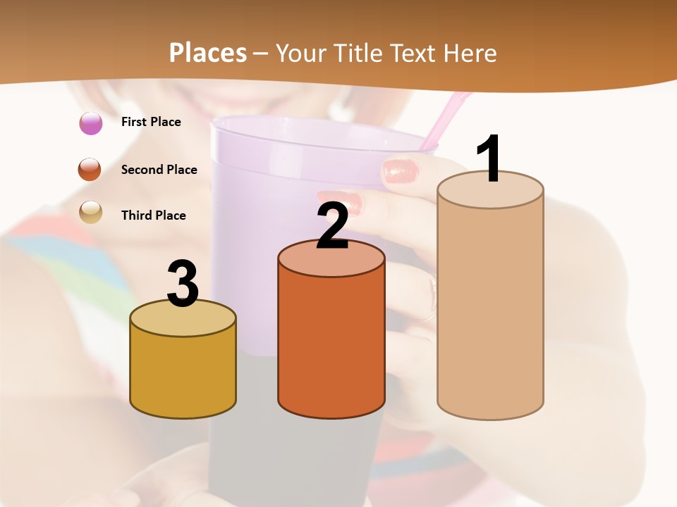 Caucasian White Isolated PowerPoint Template