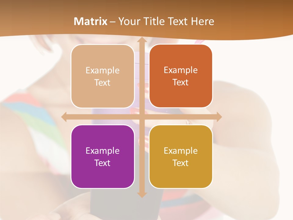 Caucasian White Isolated PowerPoint Template