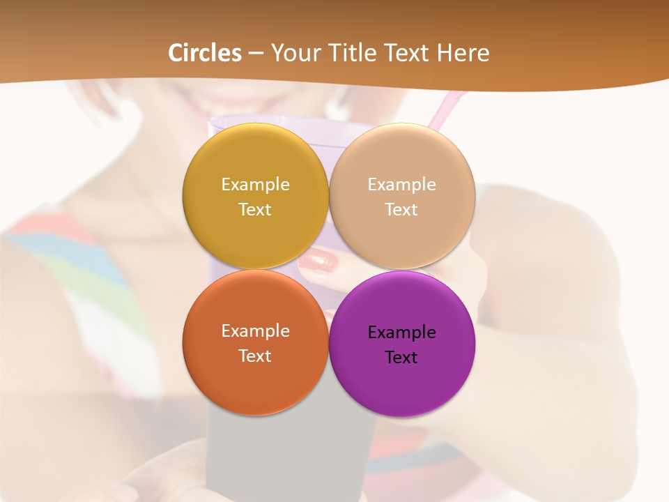 Caucasian White Isolated PowerPoint Template