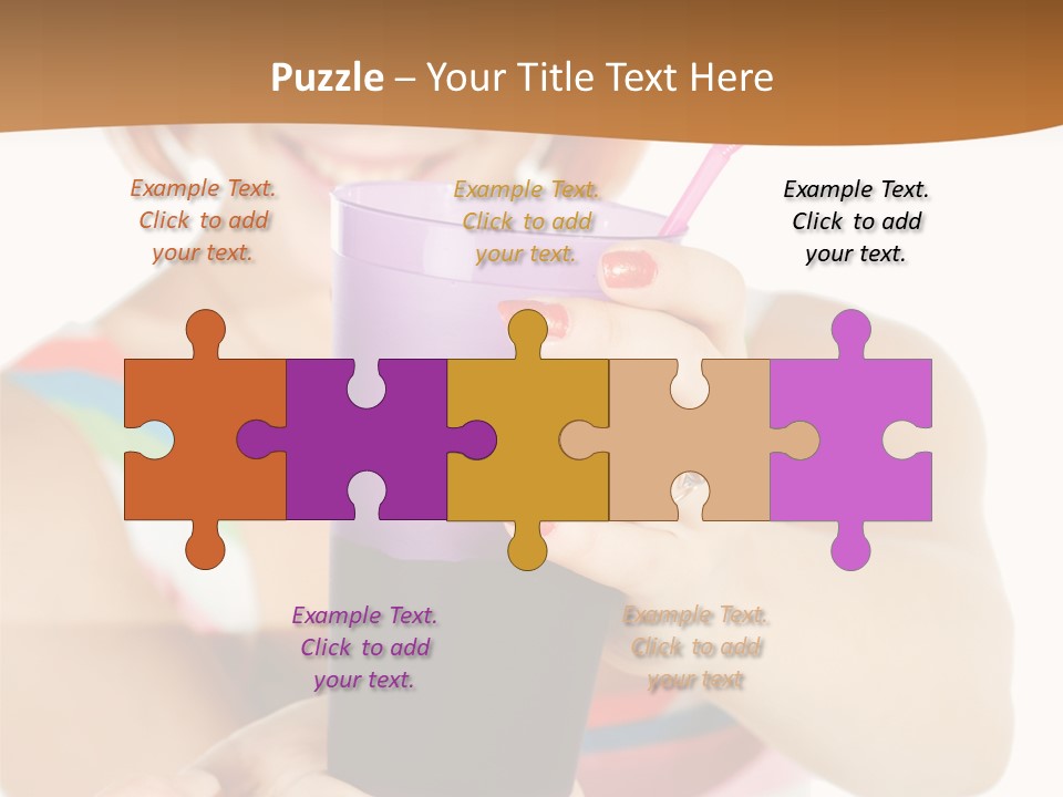 Caucasian White Isolated PowerPoint Template