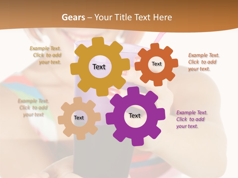 Caucasian White Isolated PowerPoint Template