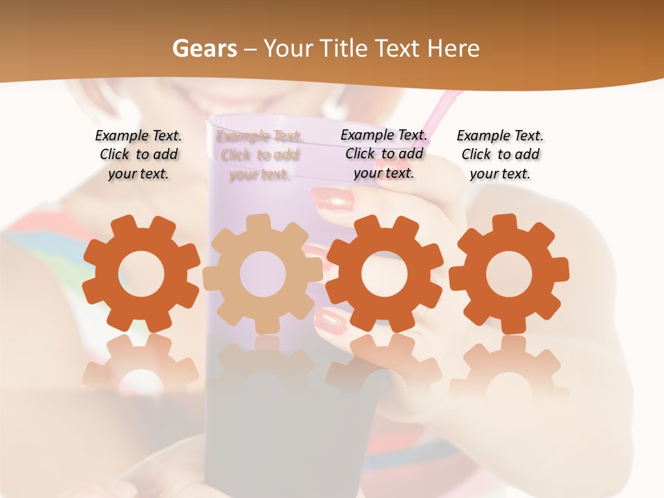 Caucasian White Isolated PowerPoint Template