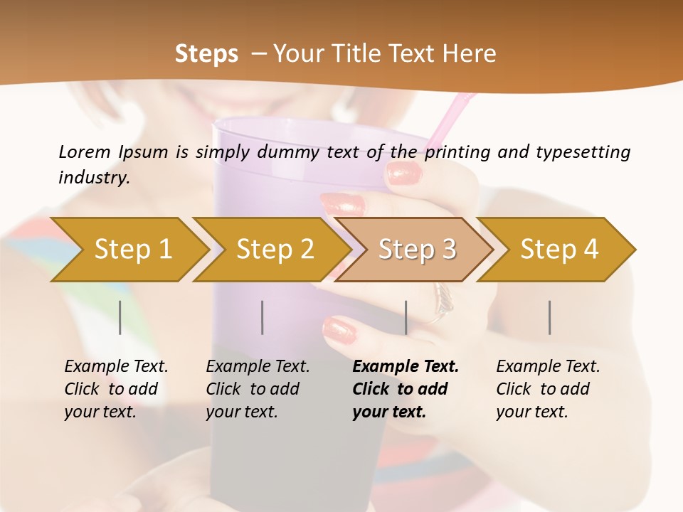 Caucasian White Isolated PowerPoint Template