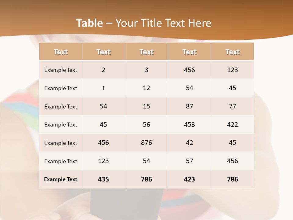 Caucasian White Isolated PowerPoint Template