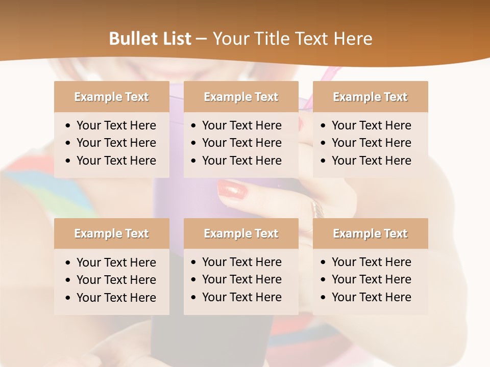 Caucasian White Isolated PowerPoint Template