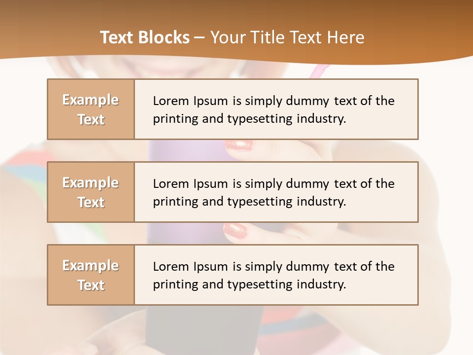 Caucasian White Isolated PowerPoint Template