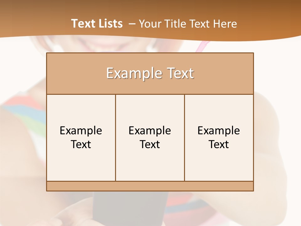 Caucasian White Isolated PowerPoint Template