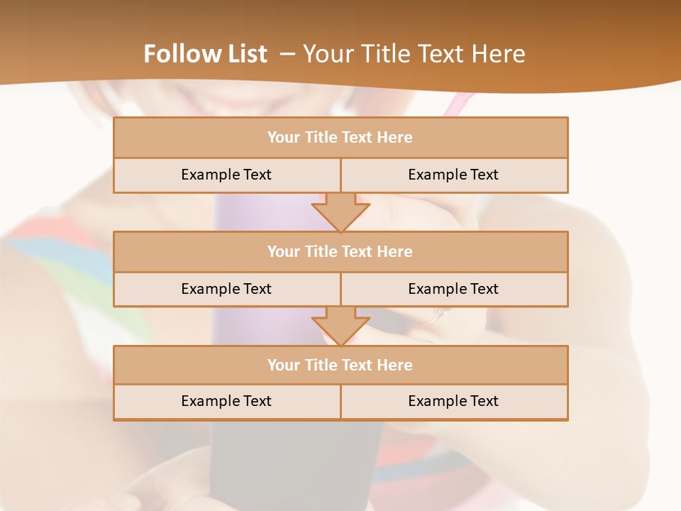 Caucasian White Isolated PowerPoint Template