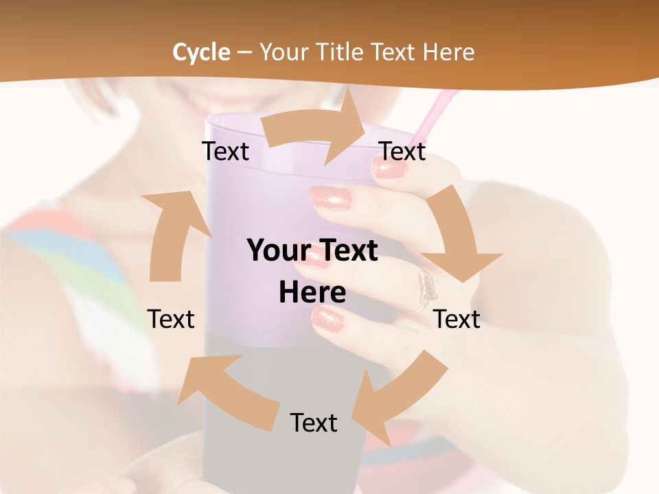 Caucasian White Isolated PowerPoint Template