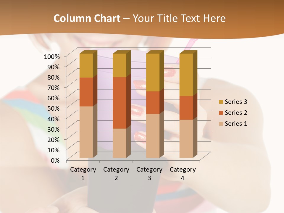 Caucasian White Isolated PowerPoint Template