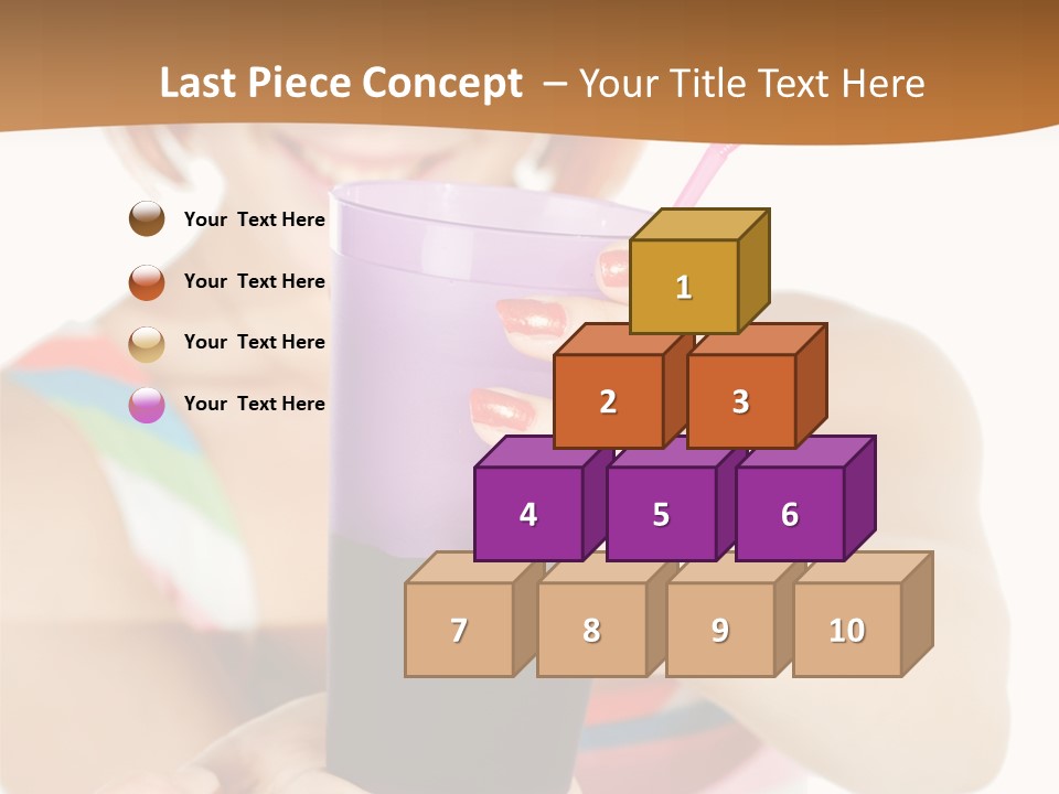 Caucasian White Isolated PowerPoint Template